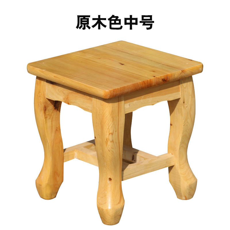 实木儿童凳木制小凳子家用木板凳木凳方凳椅子穿鞋矮凳子靠背椅