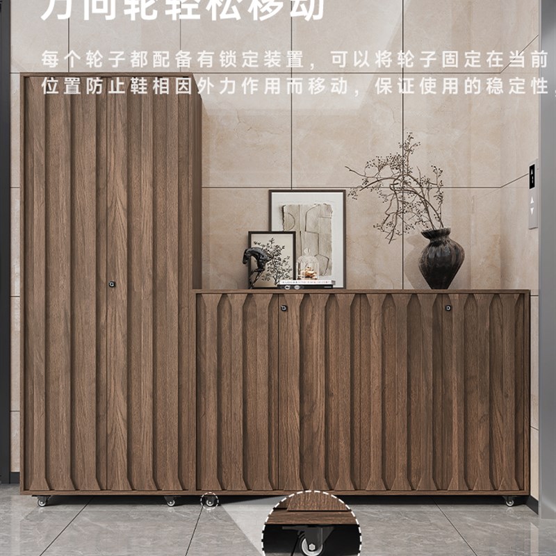 国家补贴入户多层鞋柜家用门口室外走廊带锁楼道电梯间可移动玄关图片