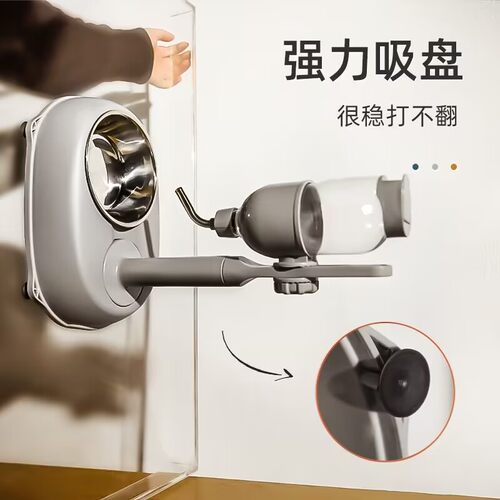 狗狗喝水器不湿嘴立杆饮水器机自动挂式悬挂喂食碗水壶猫咪宠物用