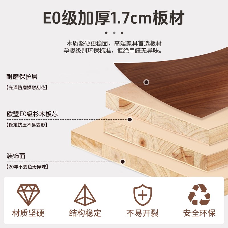 新中式电视柜茶几组合客厅收纳储物柜家用餐厅胡桃色落地电视机柜