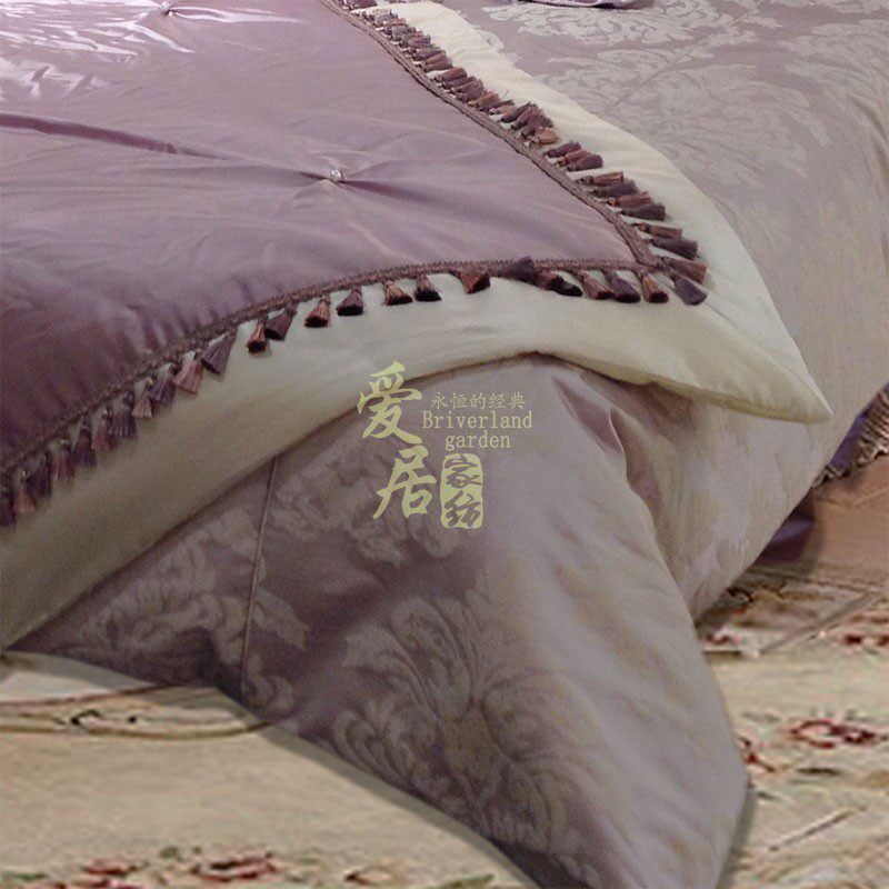 豪华欧式公主房床上用品样板间床品轻奢样板房法式女孩房多件套装