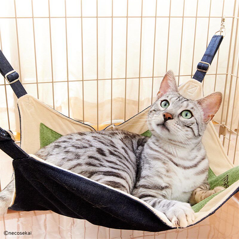 猫咪世界 猫笼吊床猫床猫窝猫垫子笼子吊床秋冬季保暖四季通用