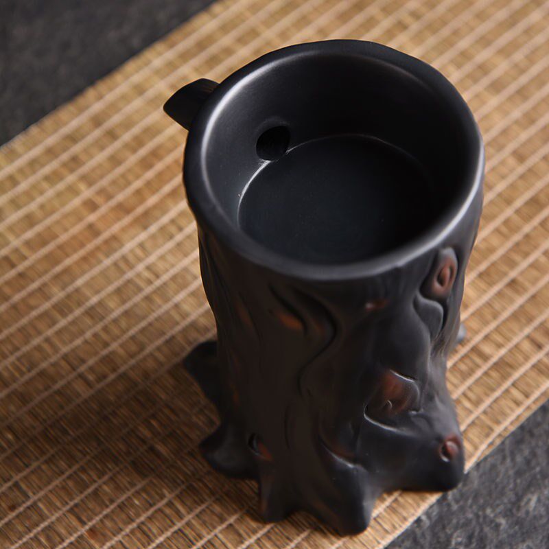 紫陶懒人茶漏过滤网茶叶过滤器全瓷一体茶滤器隔渣滴漏式茶道配件