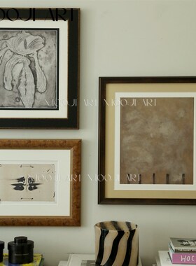 木吉法式小众艺术装饰画中古玄关客厅组合挂画卧室高级感设计师画
