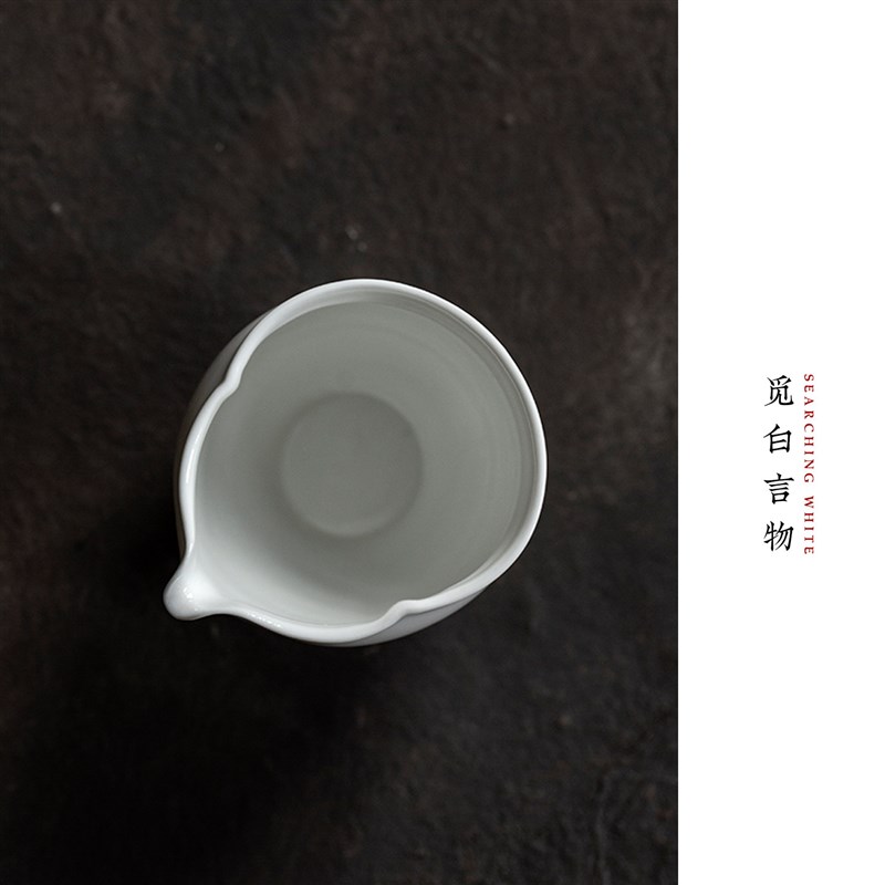 觅白手作白瓷匀杯福禄公道陶瓷茶海中式分茶器葫芦工夫禅意具仿古