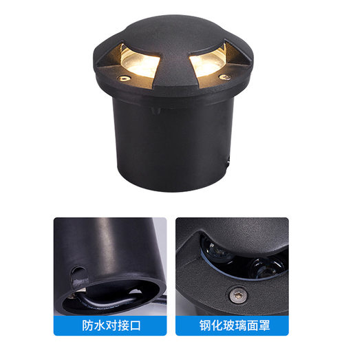 led侧透光埋地灯侧发光步道灯地埋灯户外防水墙角台阶庭院景工厂