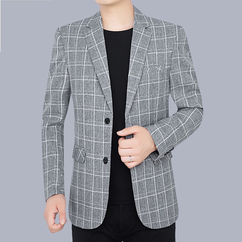 男士西装春秋季西服男单件上衣2022新款中年爸爸秋装单西外套便西