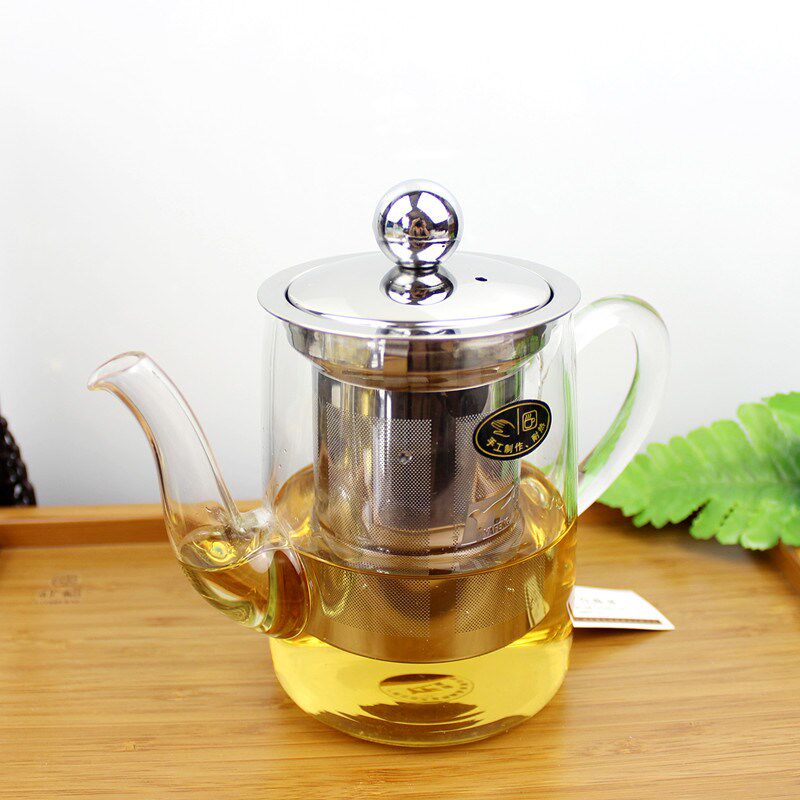 包邮雅风益心壶3件套茶具高硼玻璃套装水具泡茶壶茶杯套装送茶盘