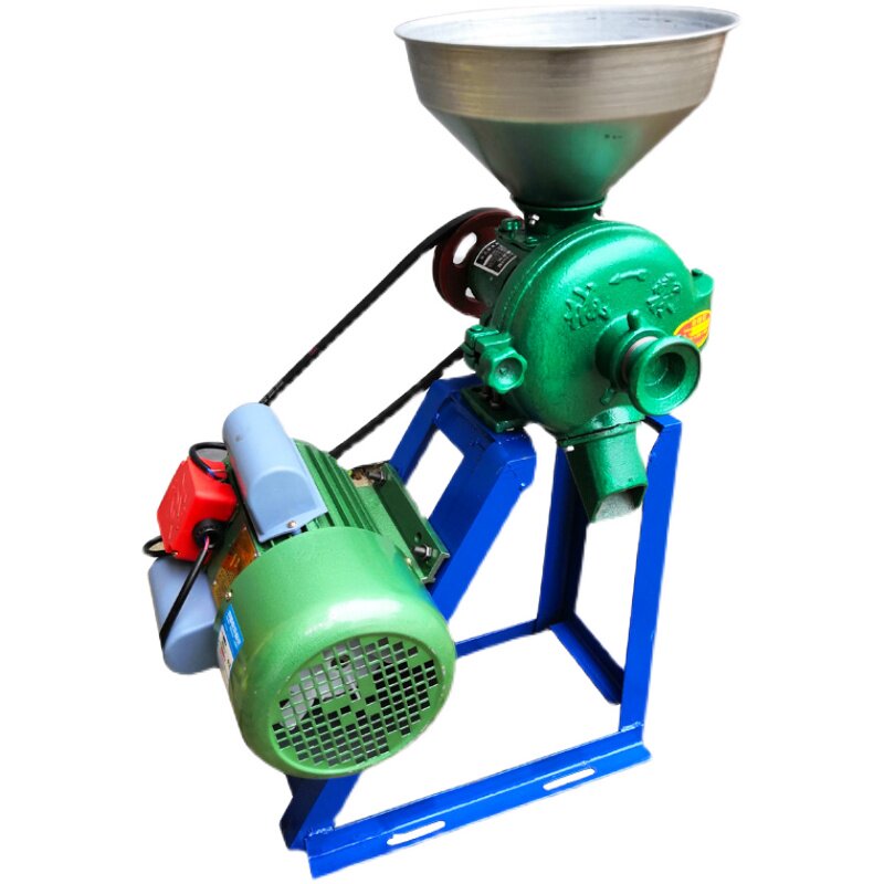 玉米粉碎机家用小型磨粉机干湿两用两相电多功能大米电动杂粮花椒