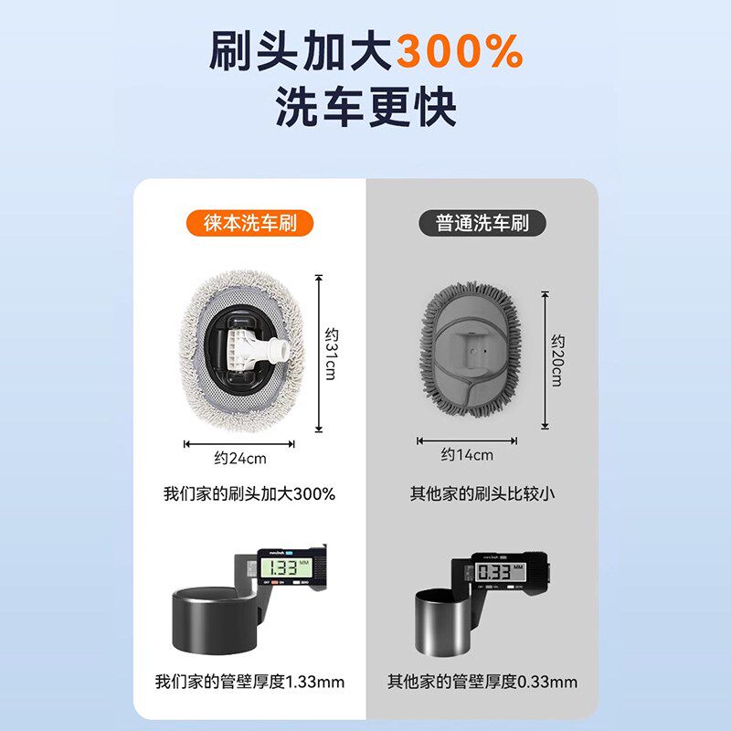 轿车刷车刷子软毛洗车拖把2024新款不伤车专用可伸缩擦车工具神器