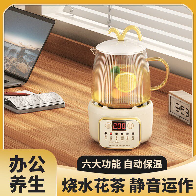 艾苏恩迷你养生壶办公室煮茶器 一人用智能快煮多功能养生杯