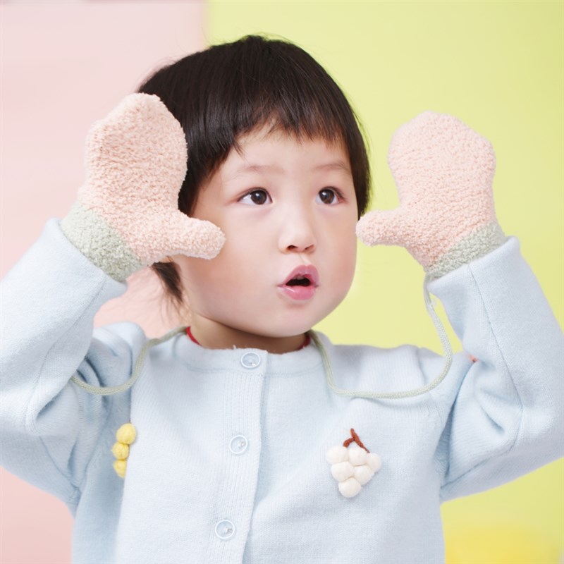 婴儿手套冬季保暖薄款防寒宝宝1-2-3-4岁儿童男女童小孩幼儿冬天