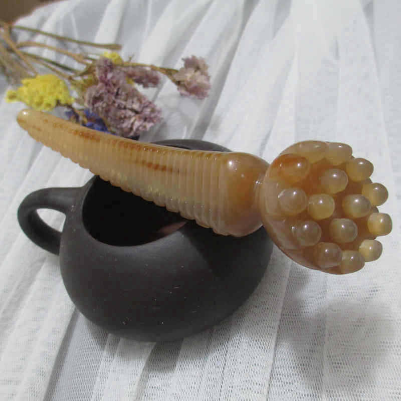 拨筋棒牛角莲蓬经络棒脸部专用穴位按摩器眼霜导入棒面部拔筋棒女