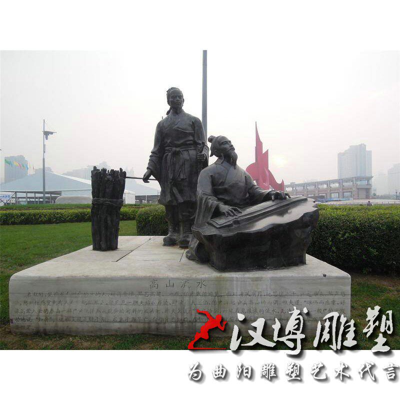 玻璃钢仿铜人物雕塑校园广场铸铜古代人物铜雕古代人像雕塑可定制