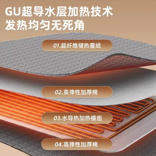 双人双控电褥子分区电热毯水暖电热毯除螨除湿双人四控分区水暖毯