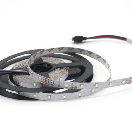 LED灯带12V 3528七彩三色RGB遥控渐变色跑马灯条KTV闪光软灯带