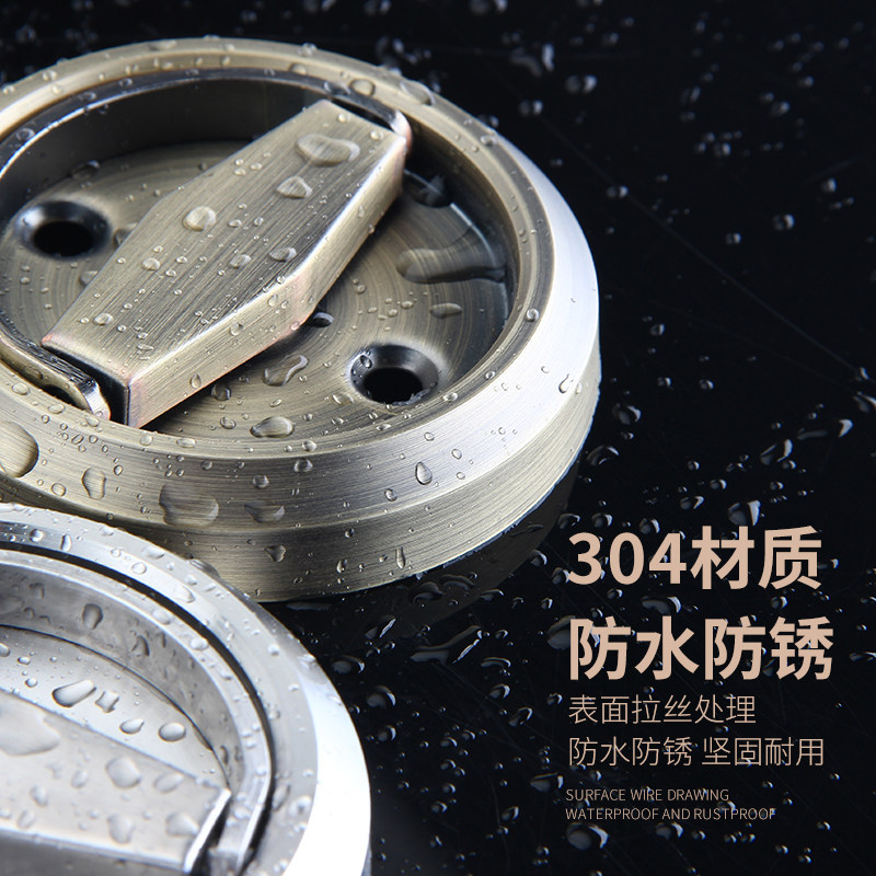 304不锈钢隐形门锁暗装隐藏把手背景墙暗门室内房门暗藏明装拉手