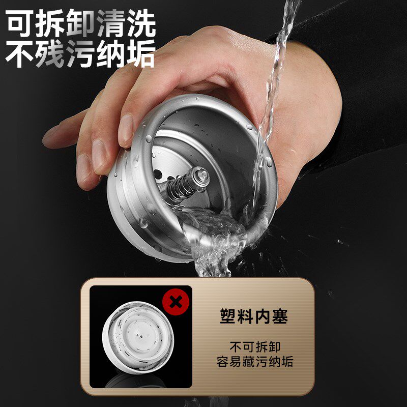 夏天保冷两用杯316不锈钢保温杯超冰制冷冰霸杯户外大容量冰水壶