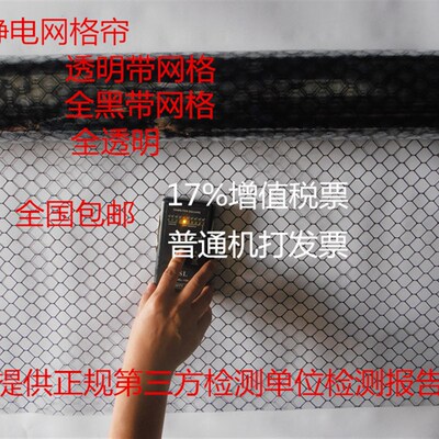 pvc防静电网格帘,透明网格帘,全黑网格帘,门帘,1.37*30M