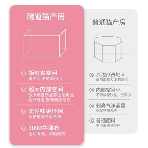 猫咪专用产房猫窝封闭式怀孕待产包帐篷产箱狗狗繁殖猫咪且丝喵想