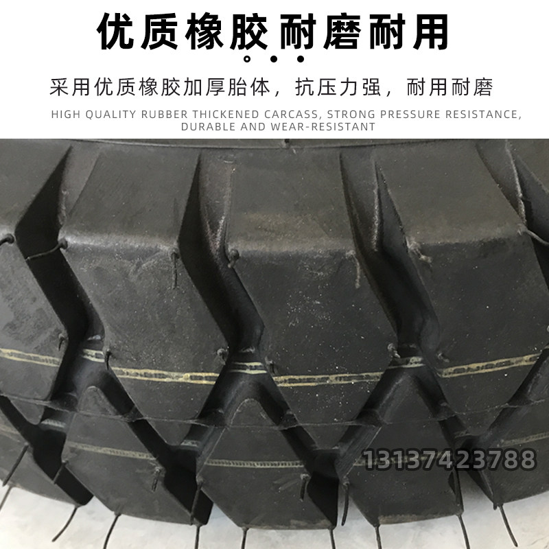 400-8 500一8叉车工程车旋转木马升降机载重充气轮胎带圈拖车轮轴