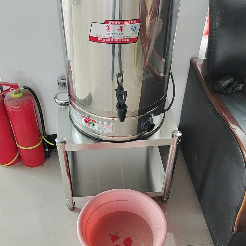 不锈钢置物架二层保温汤桶架子电饭锅支架奶茶豆浆桶蒸煮桶放置架