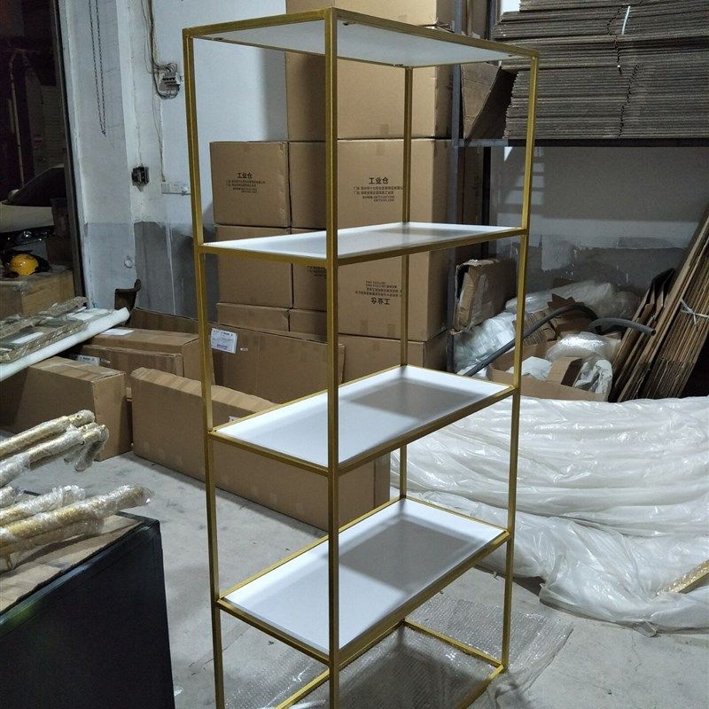 金色包包架落地式陈列柜橱窗展示架子货架服装架简约收纳架鞋架