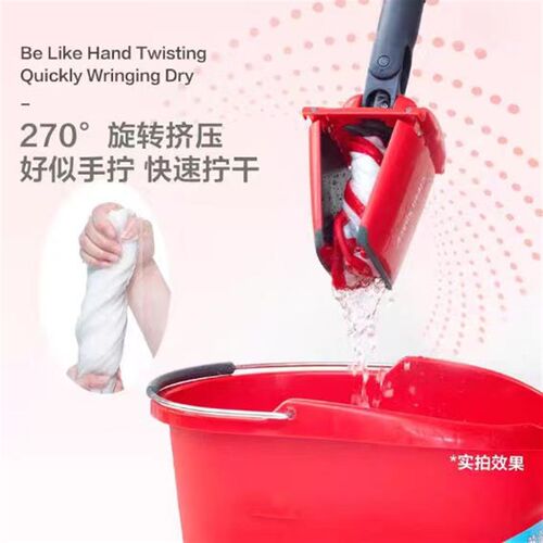 迅易洁免湿手平板拖把自动拧干懒人墩布微家用拖把布省力包邮送达