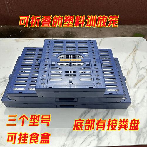 启航训放笼可折叠塑料放飞笼训放笼可挂食盒水盒鸽笼防老化鸽子笼