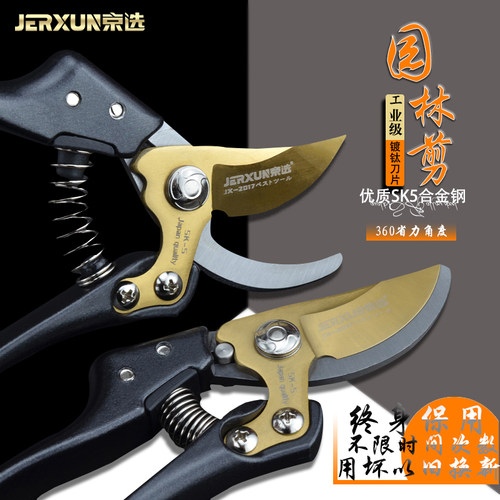 京选园艺剪刀修枝剪刀果树枝剪园林绿化工具粗枝剪刀花艺修花剪刀