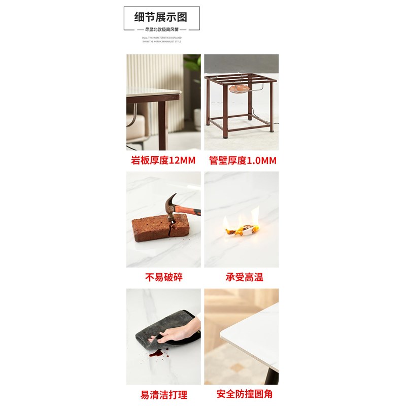 烤火桌子家用正方形茶几桌2024新款冬季多功能取暖桌简易四方餐桌