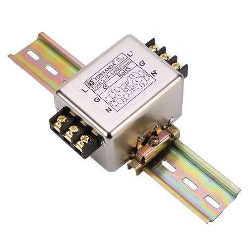CW12B-60A-R三线三相380V交流导轨式电源滤波器净化器EMI高性能6A