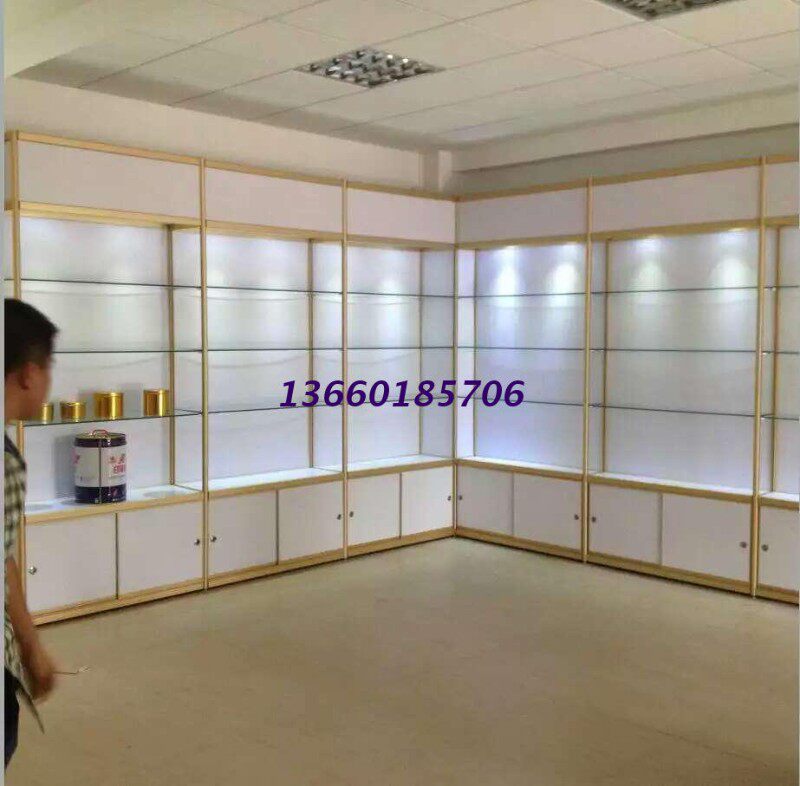 冲孔板展示柜/精品玻璃珠宝货架/精品数码配件展柜/饰品挂件展柜