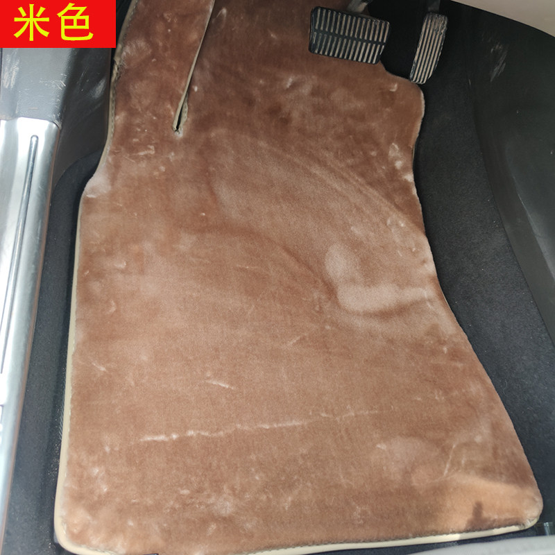 汽车脚垫长绒地垫单片主驾驶副驾驶单垫环保开司米纶长毛加厚无味