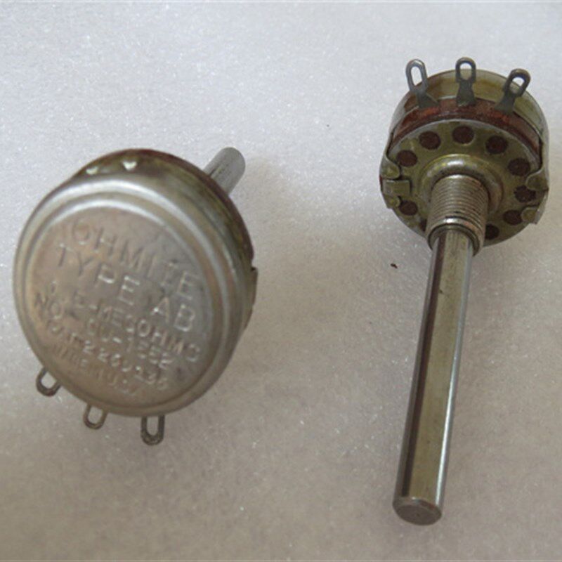 进口美国OHMITE古董AB 1.5兆胆机电位器柄长51MM圆柄