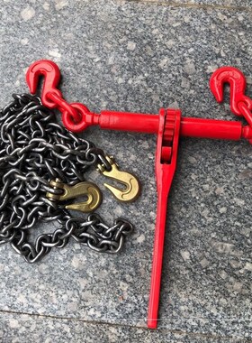 双钩拉紧器G80锰钢链条收紧器大车板车运输捆绑用棘轮杠杆钢铰链