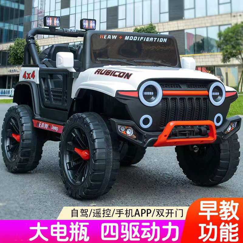 婴幼儿可坐大款四轮越野电动｜