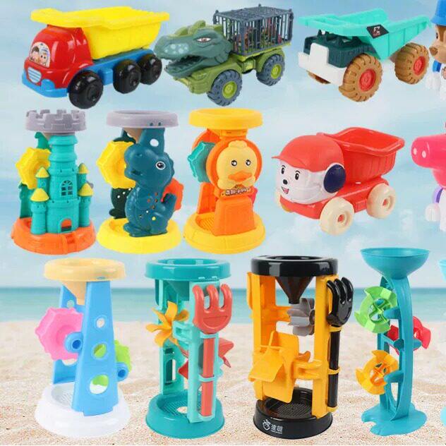 小孩子玩沙子的工具儿童沙滩玩具套装宝宝挖沙土沙漏车铲子桶