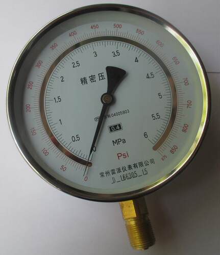 天然气压力表 精密压力表 yb-150-a 0-6MPA 0-875PSI 可以检测