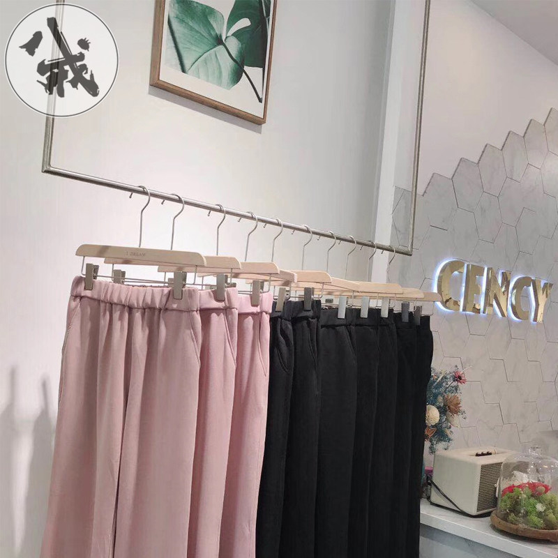 服装店展示架上墙吊架壁挂式u型婚纱童装挂衣架女装店衣服架子
