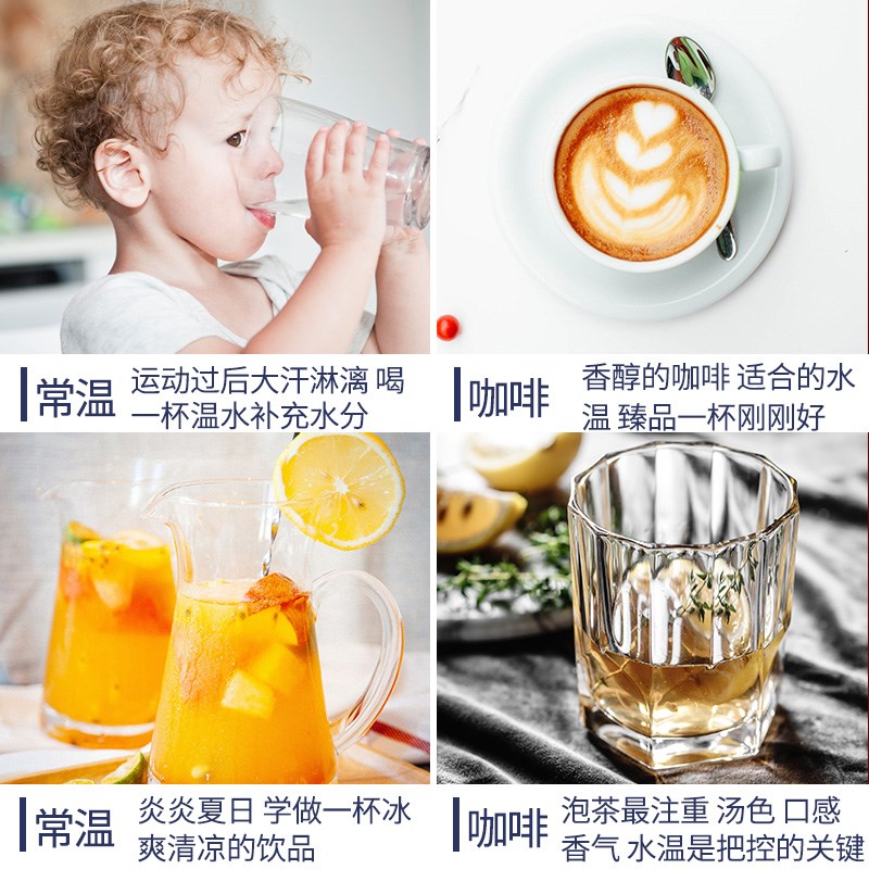 沃米气压式热水壶保温瓶家用热水瓶玻璃内胆按压暖壶大容量保温壶