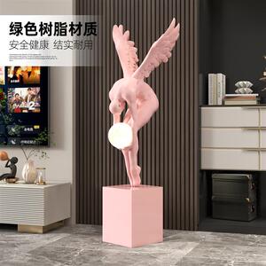 人物雕塑意式极简艺术落地摆件展厅店铺玄关美陈轻奢高级感装饰品