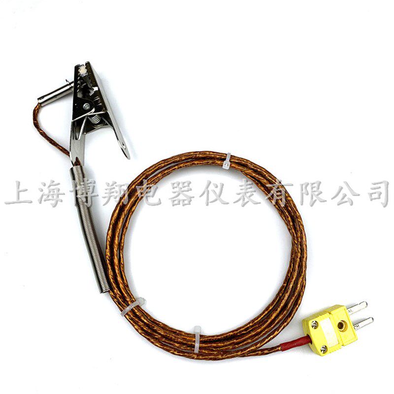 炉温跟踪仪测温线夹子热电偶WRN-01J隧道炉夹子式K型感温线