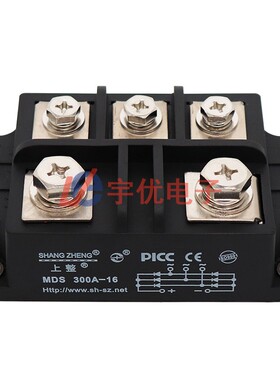 现货MDS300A-16上整三相整流桥模块  整流模块 MDS300A1600V 原装