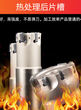 数控铣刀片双面快进给LNMU0303ZER代替1135刀粒铣刀盘铣刀杆粗加