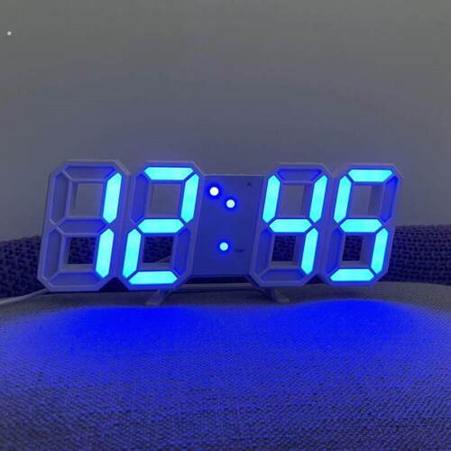 电脑桌摆件氛围灯发光立体数字时钟卧室柜子电竞房间小夜灯装饰品