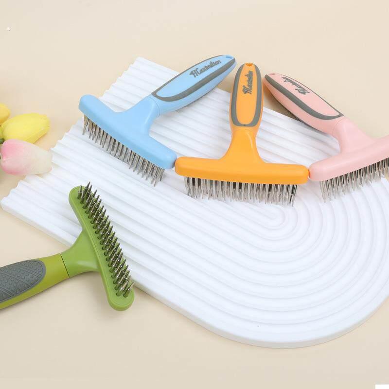 宠物用品 双排钉耙梳 狗狗梳子泰迪宠物针梳开结去毛刷美容钉耙梳