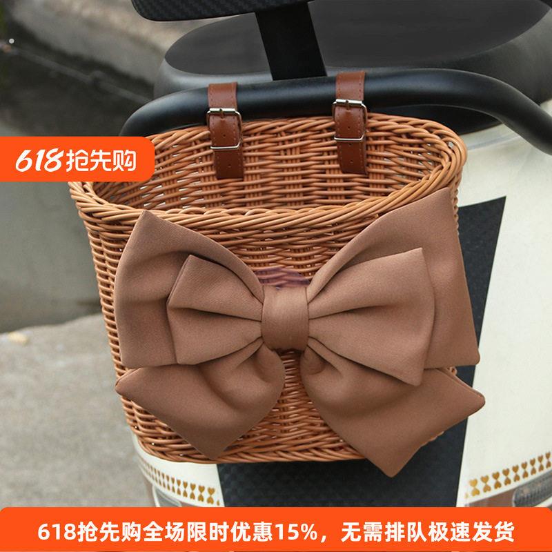 电车后置车筐电动车后尾筐储物后备箱后座置物神器摩托车车篓大号