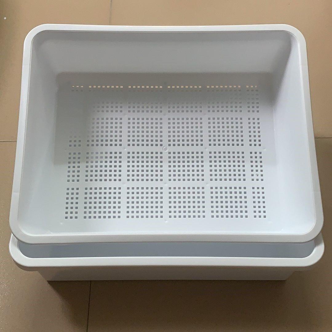 双层大号松木猫砂盆豆腐猫砂盆猫厕所龟苗箱育乌龟饲养盒养龟专用