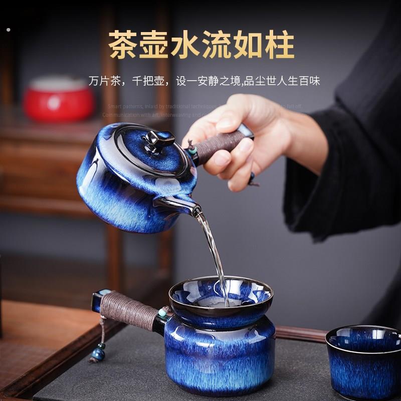 高档功夫茶具套装家用办公室会客中式侧把壶轻奢旅行便携式礼盒装